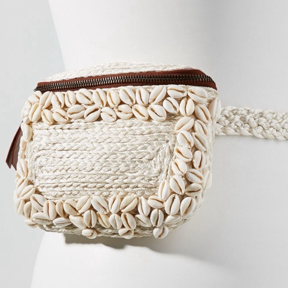 HTF Anthropologie Seashells Embellished Jules Convertible Bag - Picture 1 of 8